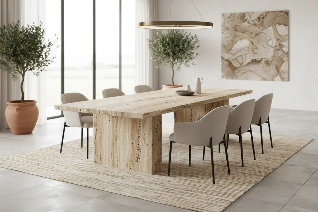 Table-à-manger-travertin-guide-complet-pour-un-style-naturel-et-chic Hawali Home