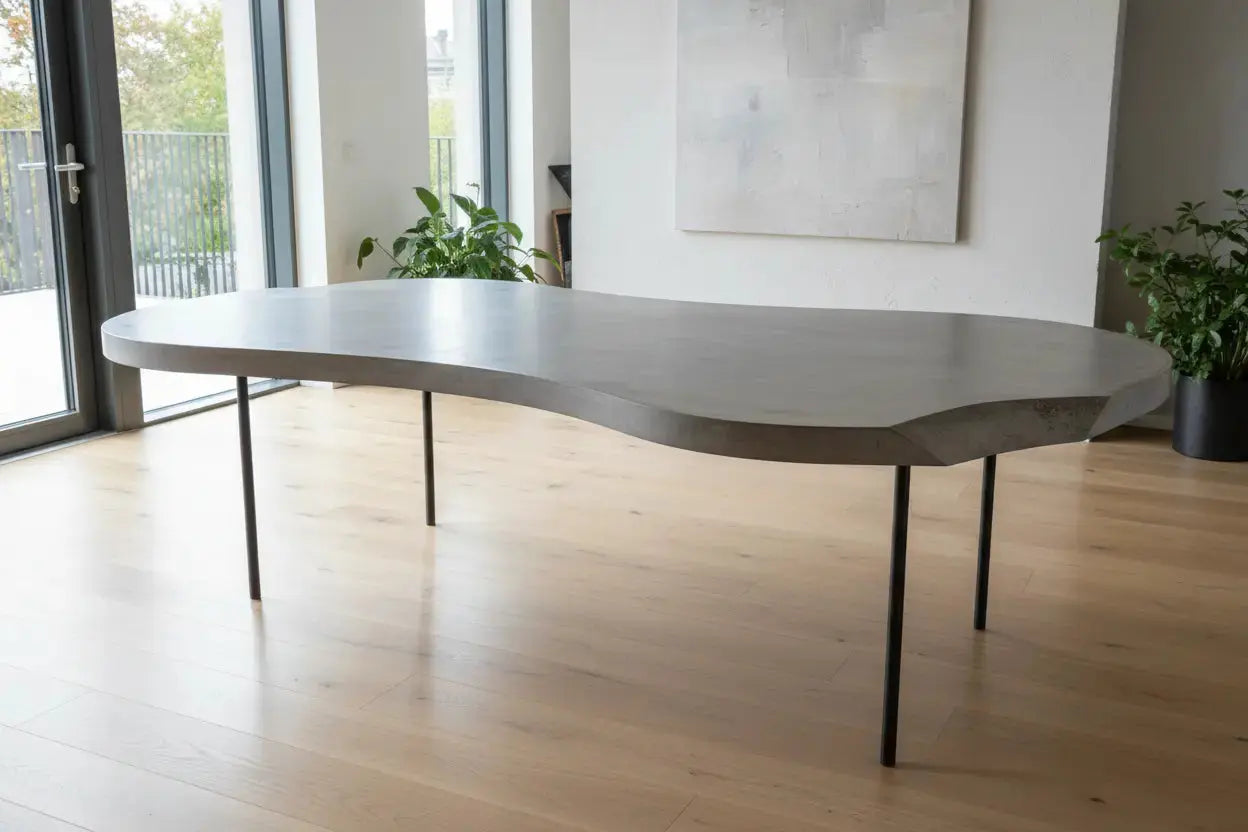 Table en beton ciré : 7 idées pour un design intérieur unique Hawali Home