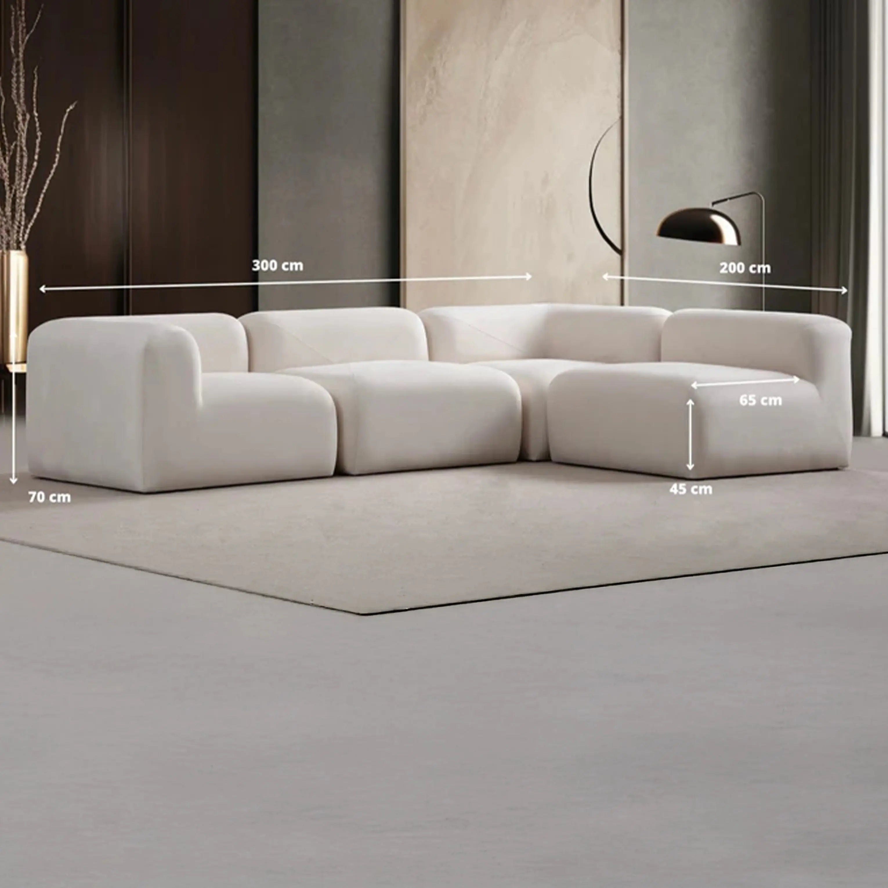 Canapé Modulable DREAMY - 4 Modules Hawali Home