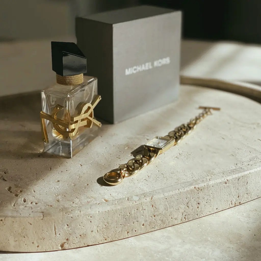 Plateau Décoratif en Travertin - 20 cm Hawali Home