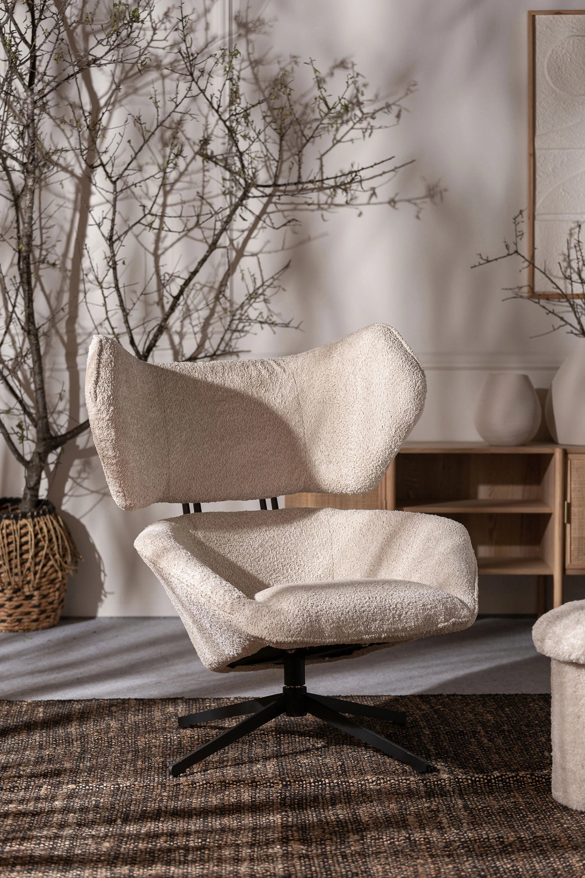 Fauteuil Pivotant Bouclé Privas