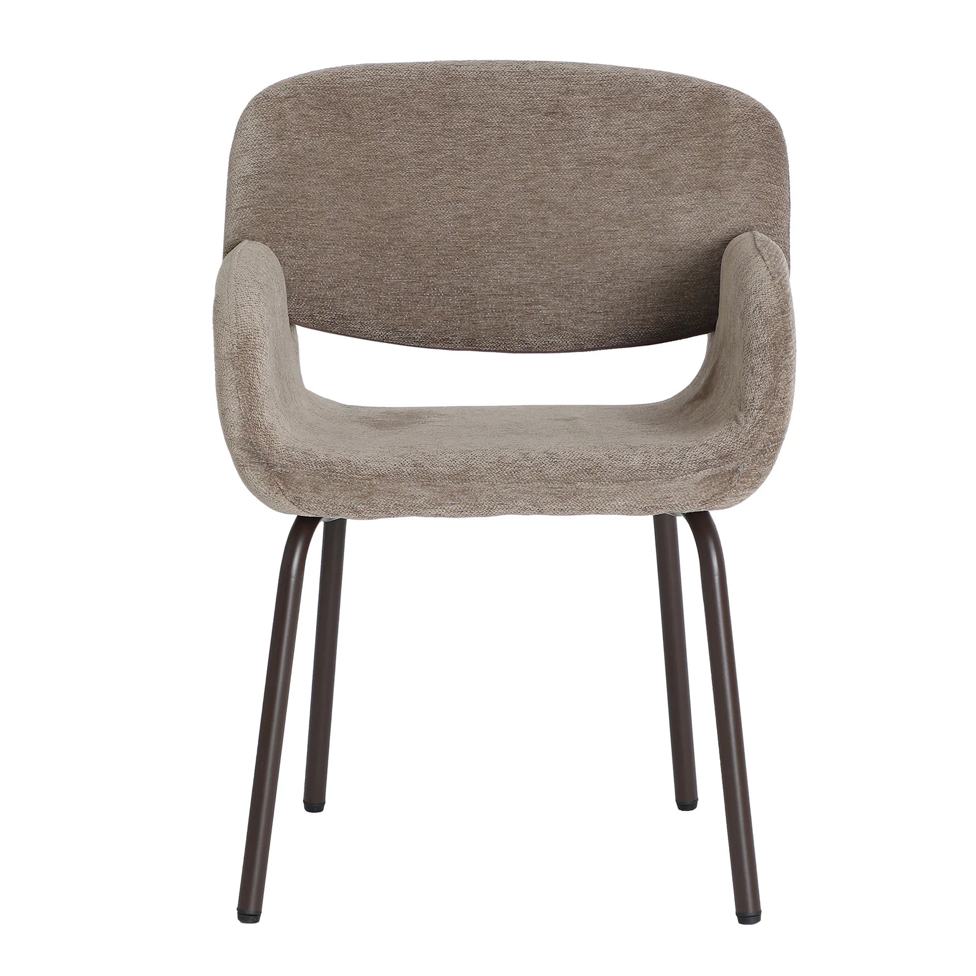 Chaise de Salle à Manger Taupe NOOR - 54 x 56 cm KODU