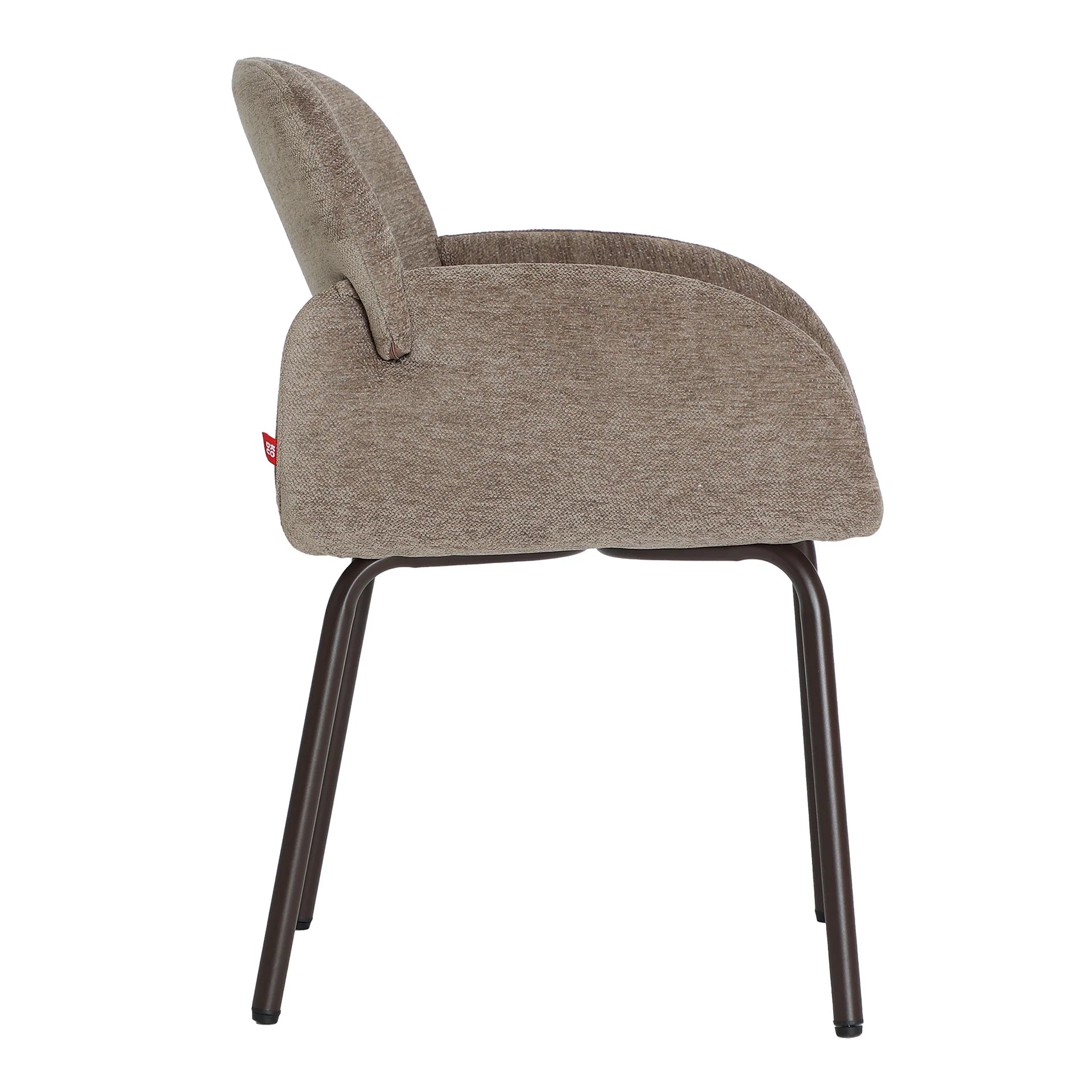 Chaise de Salle à Manger Taupe NOOR - 54 x 56 cm KODU