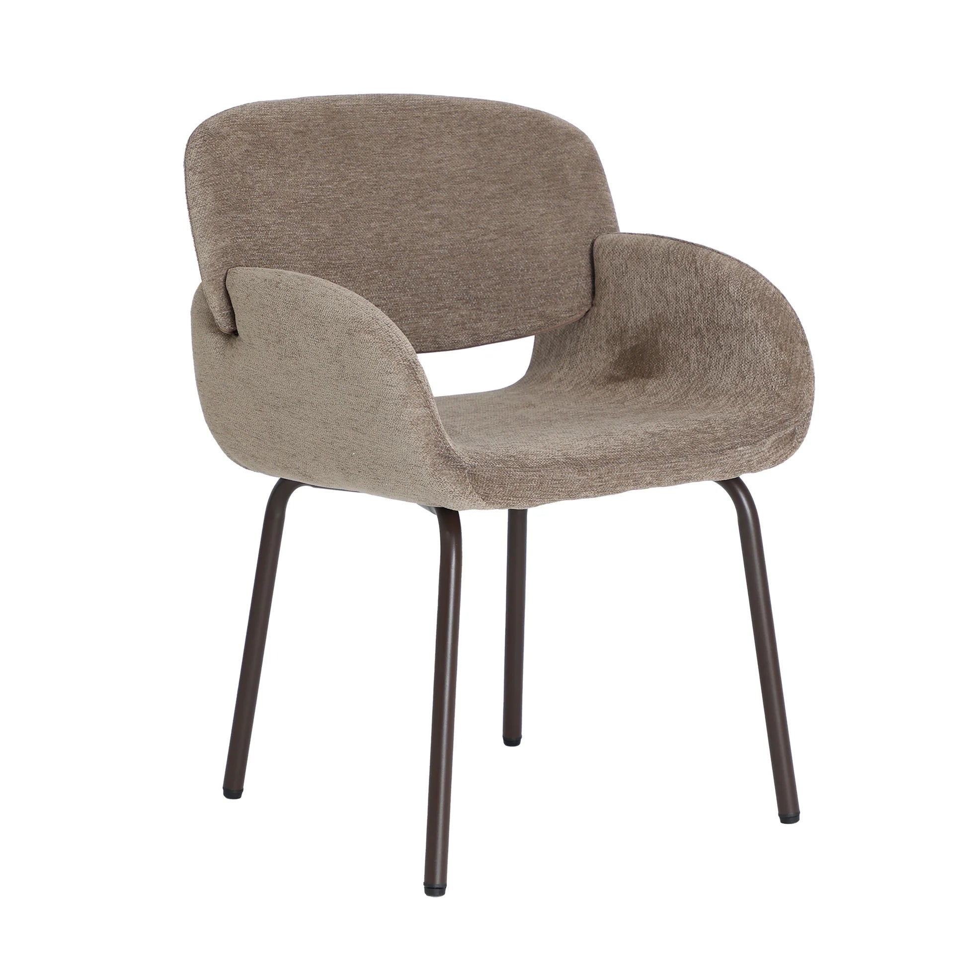 Chaise de Salle à Manger Taupe NOOR - 54 x 56 cm KODU