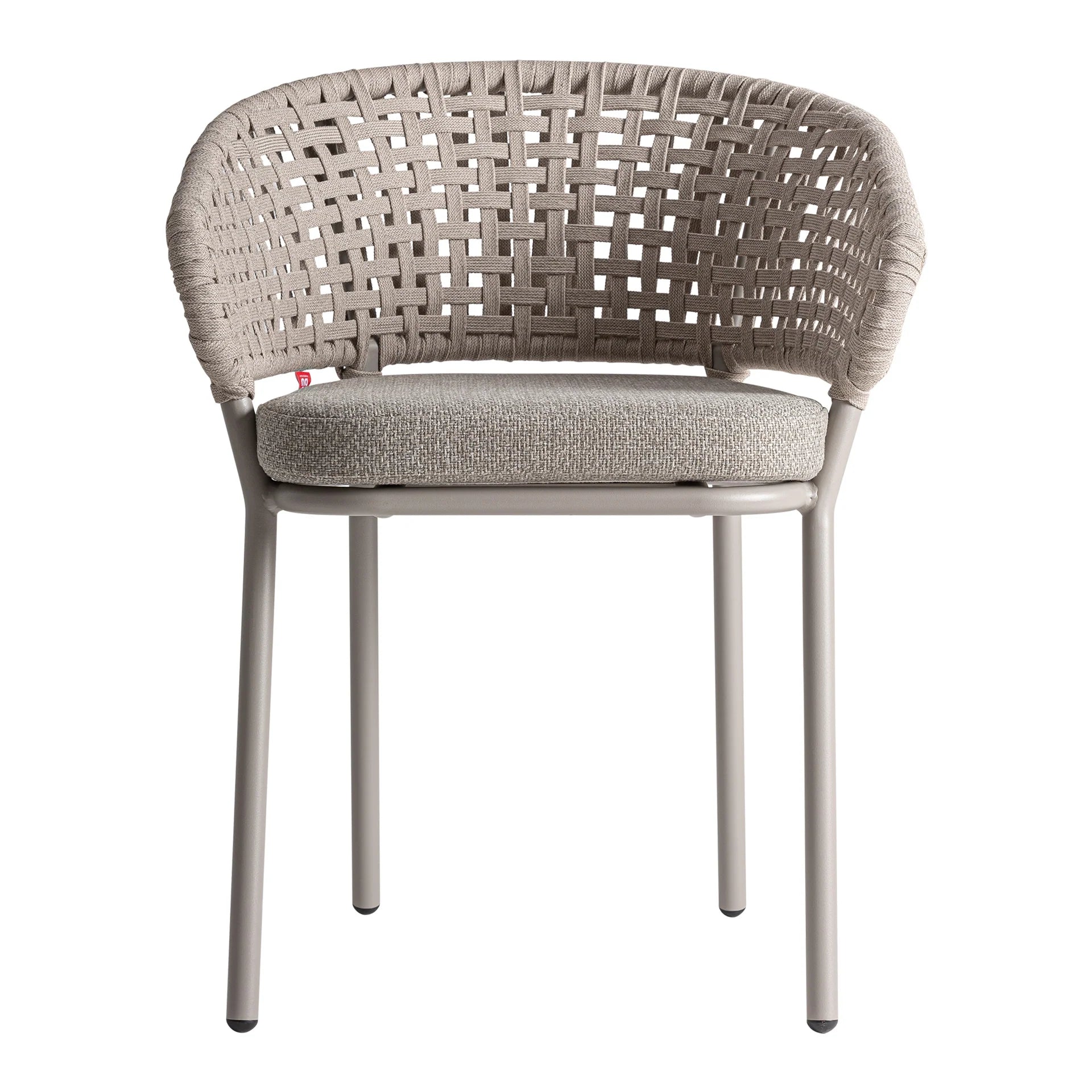 Chaise de Salle à Manger Taupe LENK - 58 x 59 cm KODU