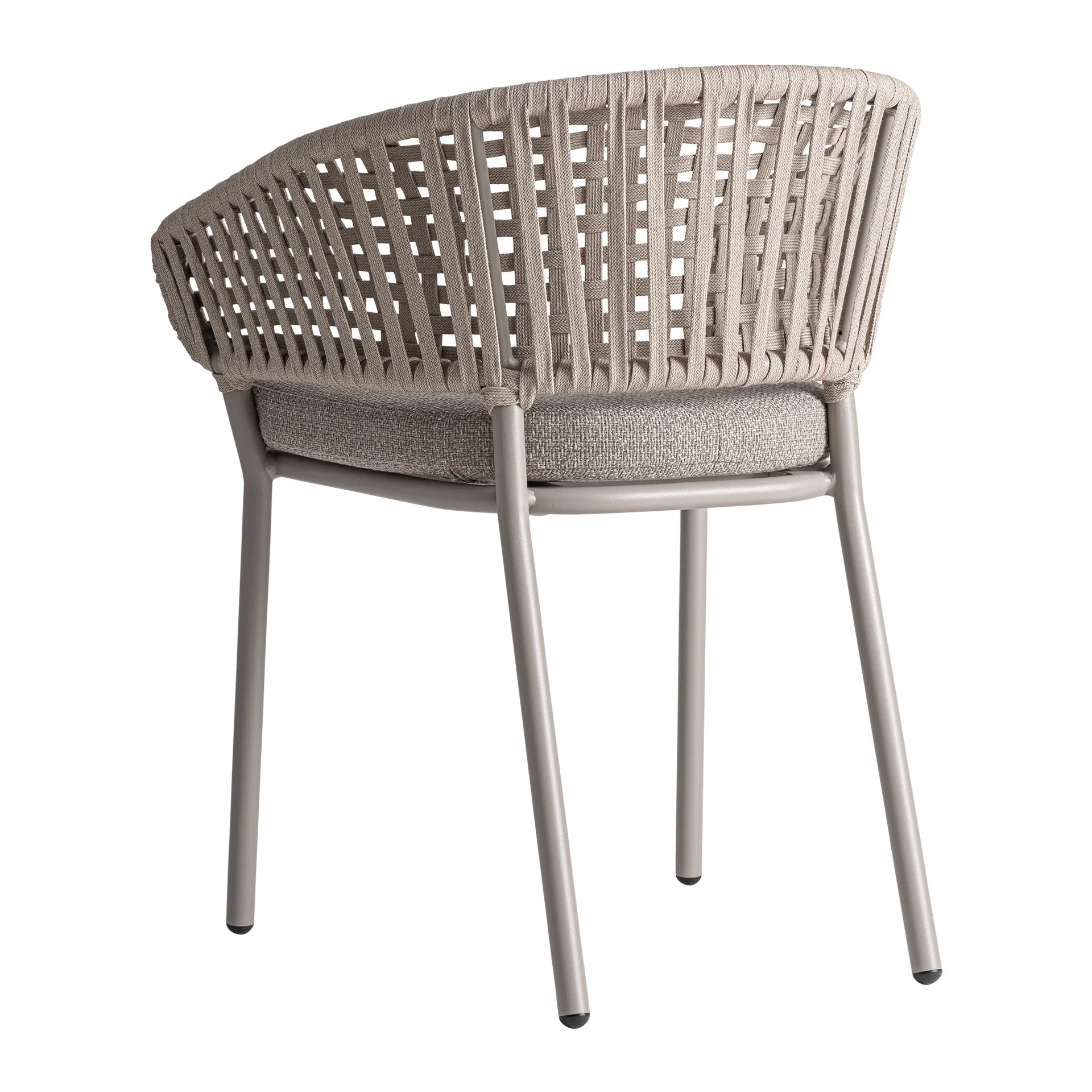 Chaise de Salle à Manger Taupe LENK - 58 x 59 cm KODU