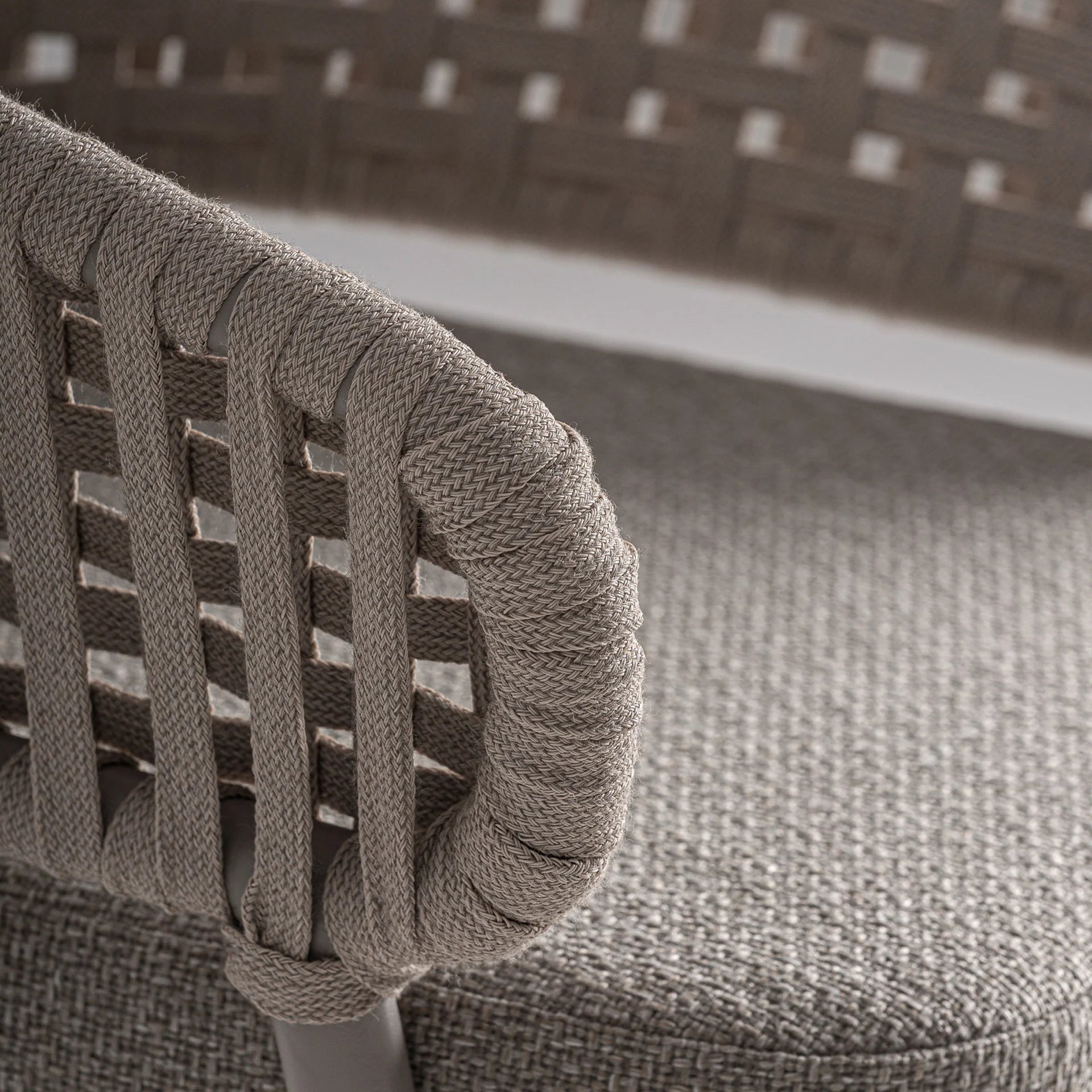 Chaise de Salle à Manger Taupe LENK - 58 x 59 cm KODU