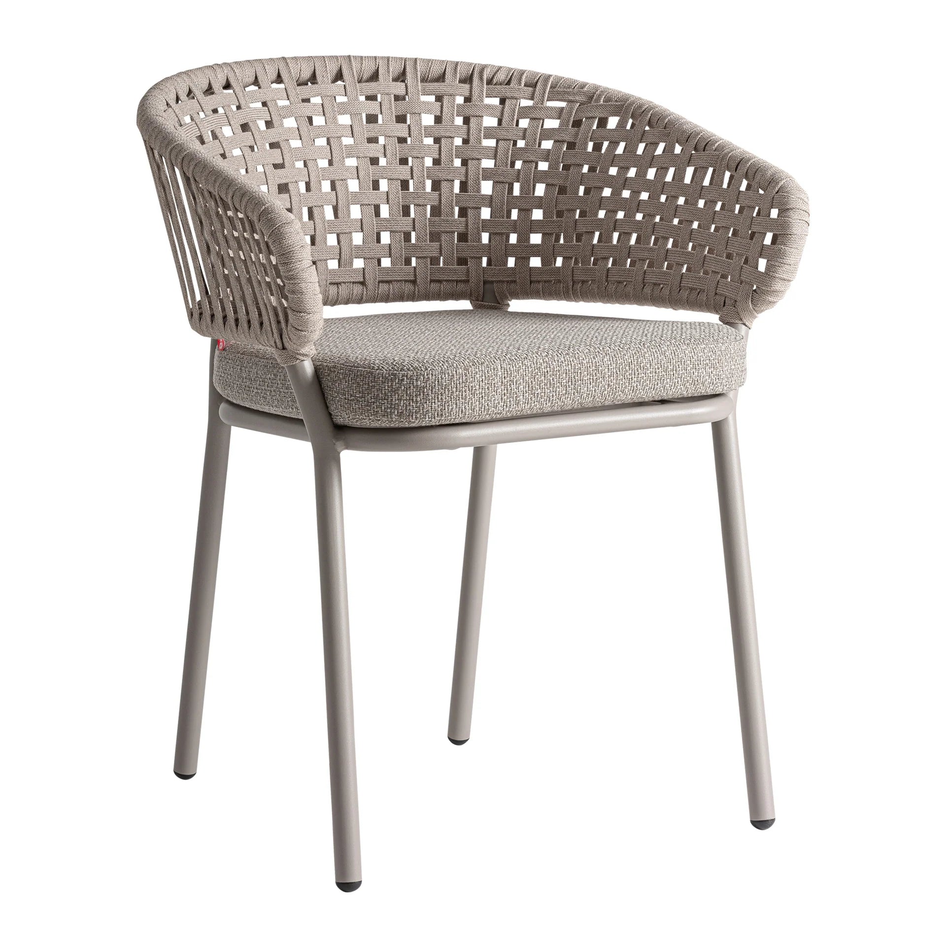 Chaise de Salle à Manger Taupe LENK - 58 x 59 cm KODU