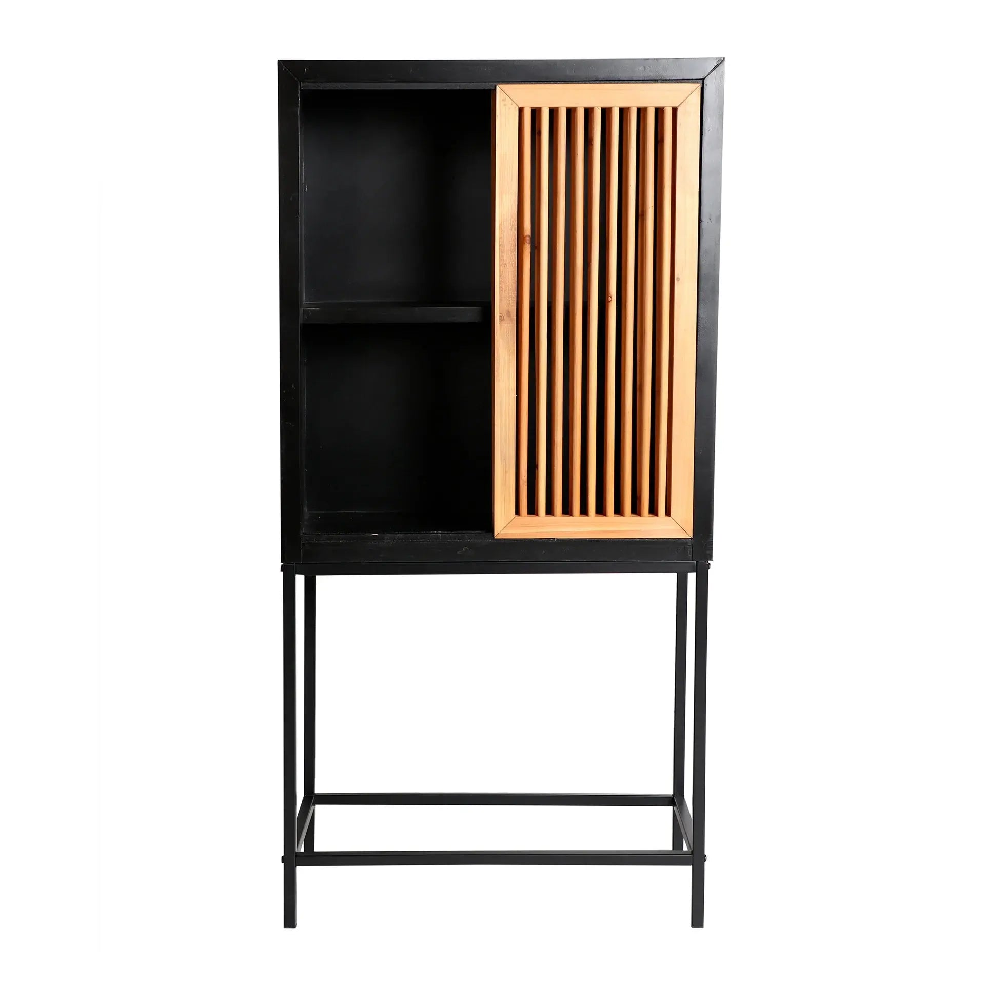 Armoire 2 Portes en Bois Clair LOMQUI - 140 cm KODU