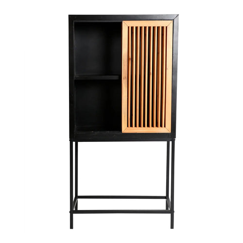 Armoire 2 Portes en Bois Clair LOMQUI - 140 cm KODU