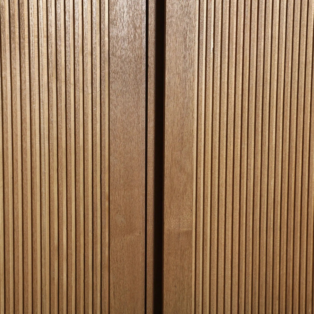 Armoire 2 Portes en Bois de Frêne Brun COPENHAGUE - 150 cm KODU