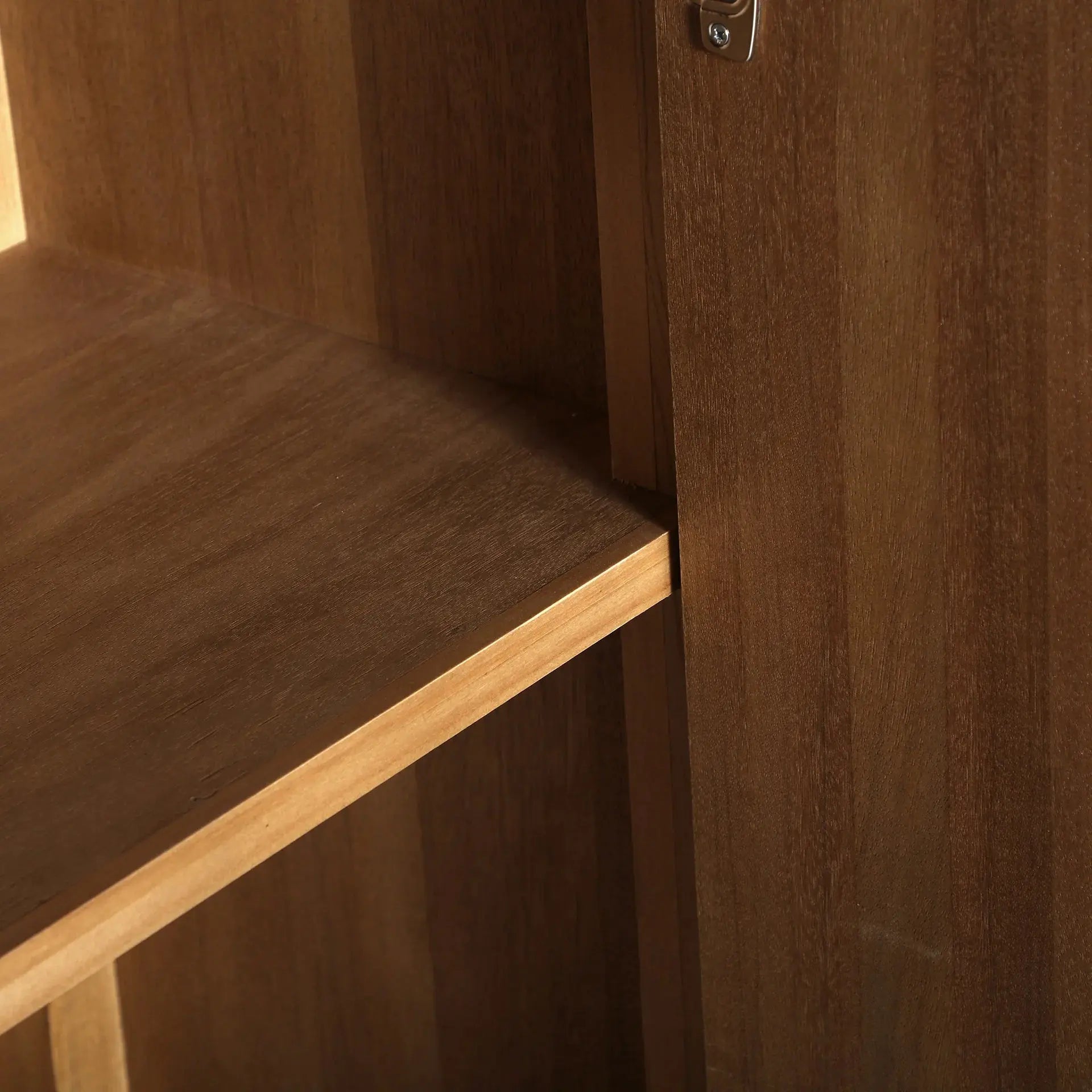 Armoire 2 Portes en Bois de Frêne Brun COPENHAGUE - 150 cm KODU