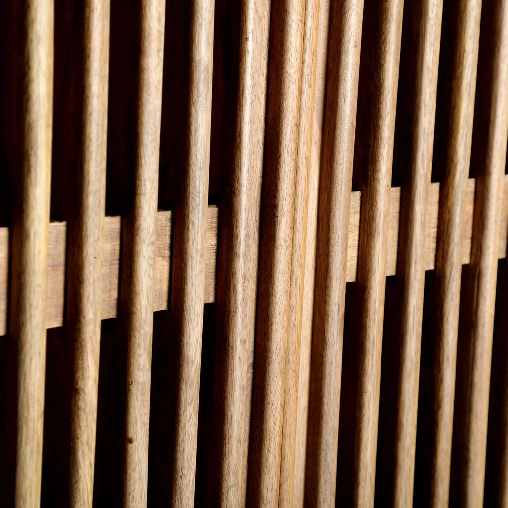 Armoire 4 Portes en Bois de Manguier Naturel TREVOUX - 160 cm KODU