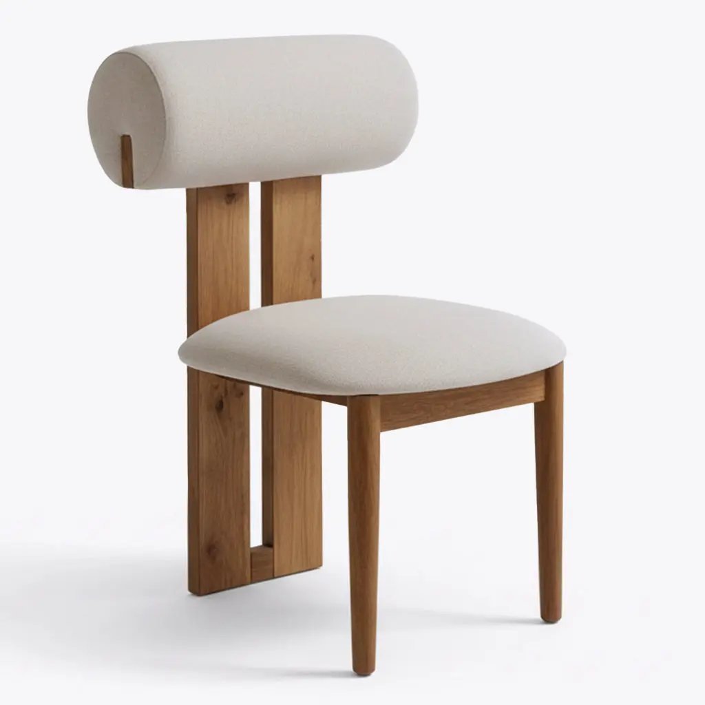 Chaise en Bois BETTY - 50 x 49 cm Hawali Home