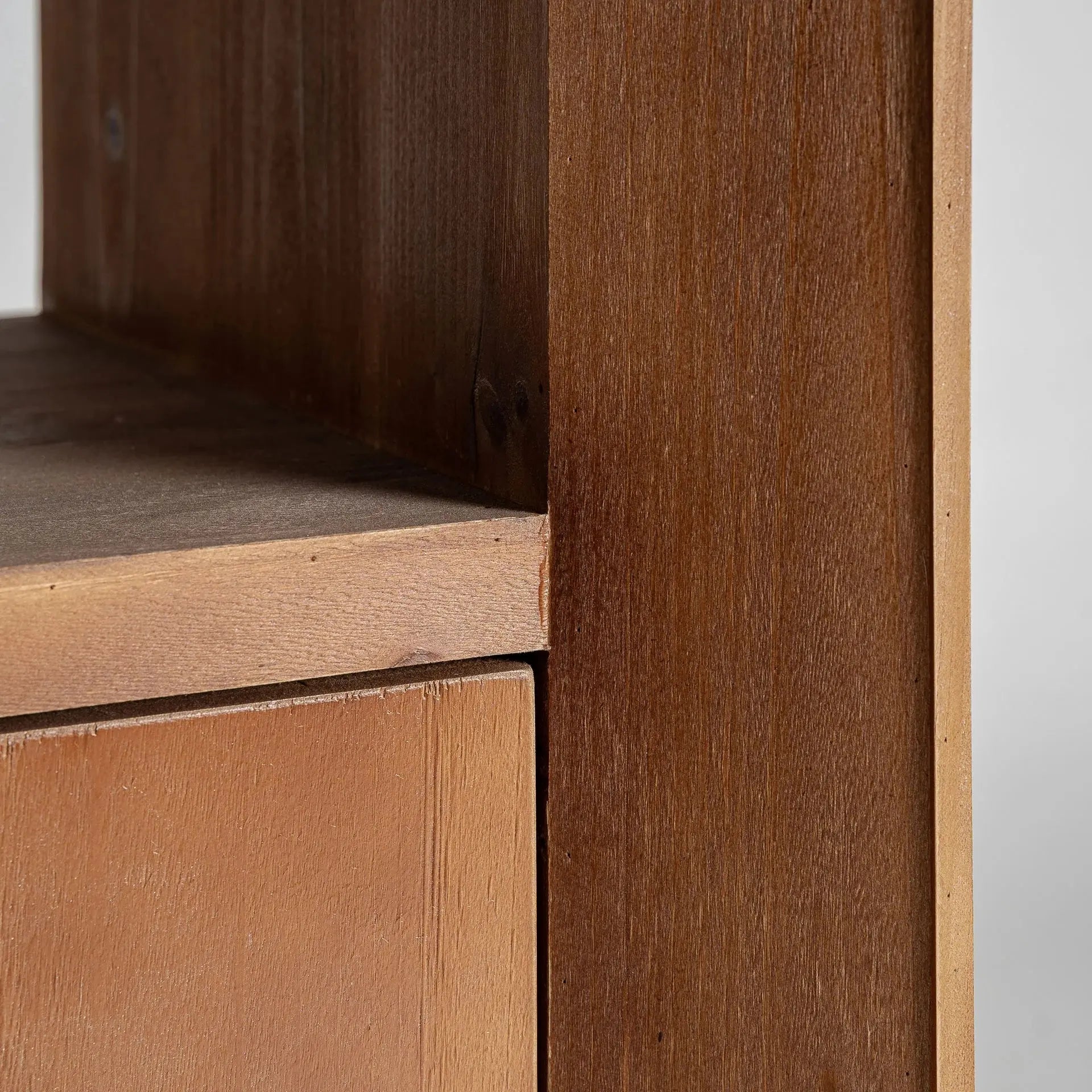 Bibliothèque 2 Portes en Bois de Frêne et Métal DIKEBUS - 100 cm KODU