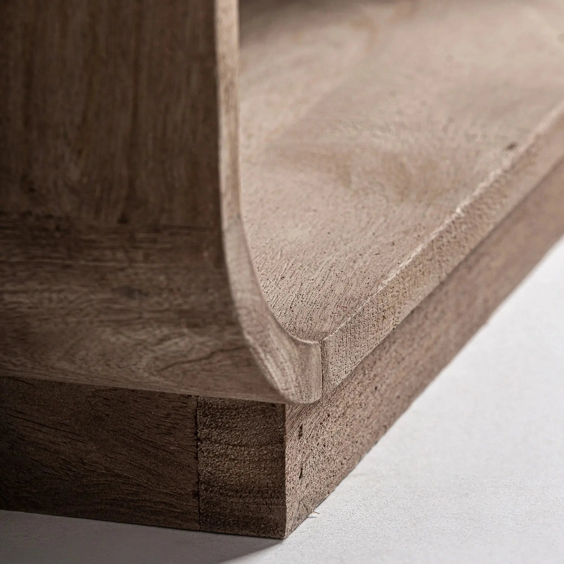 Bibliothèque Asymétrique en Bois de Manguier Marron GRID - 202 cm KODU