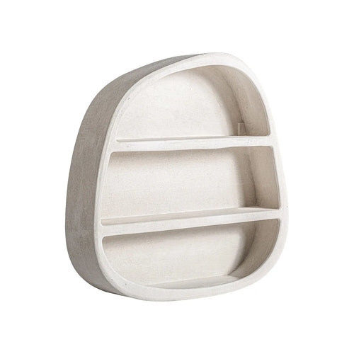 Bibliothèque en Bois Blanc Cassé ARNSBERG - 100 cm KODU