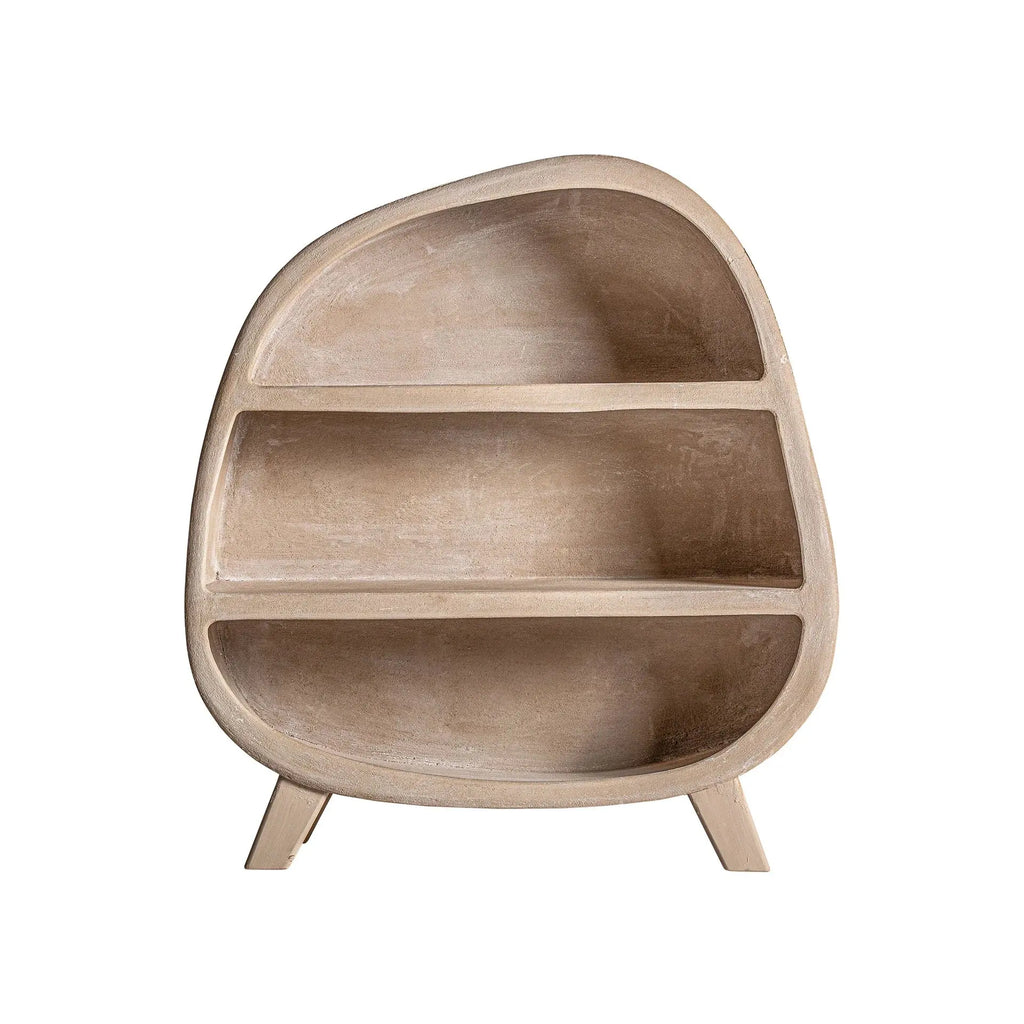 Bibliothèque en Bois Marron Clair WERLE - 120 cm KODU