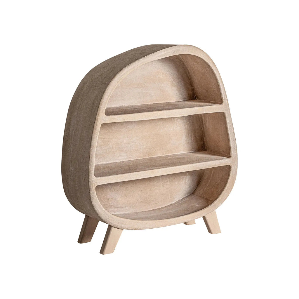 Bibliothèque en Bois Marron Clair WERLE - 120 cm KODU