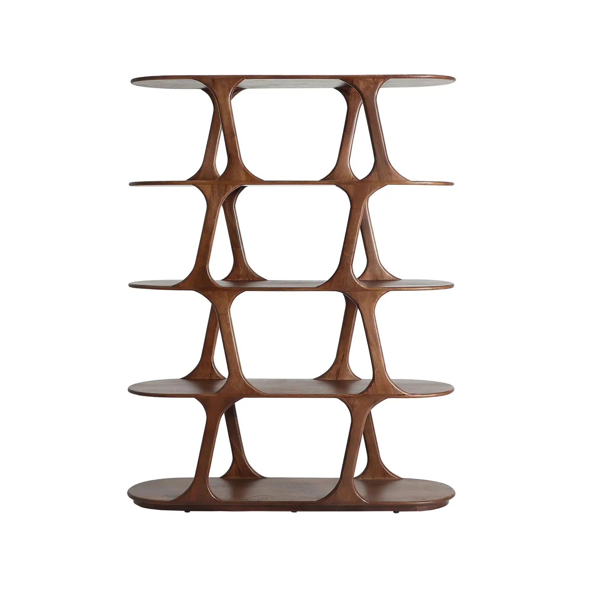 Bibliothèque en Bois de Manguier Marron TAKALA - 120 cm KODU