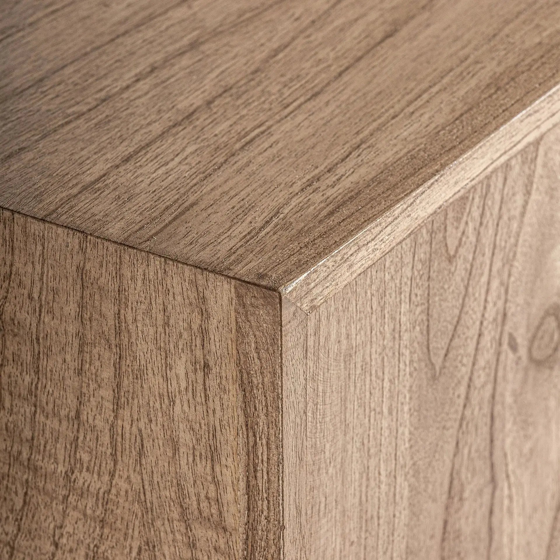 Buffet 2 Portes 3 Tiroirs en Bois de Mindi Brun NYRY - 180 cm KODU