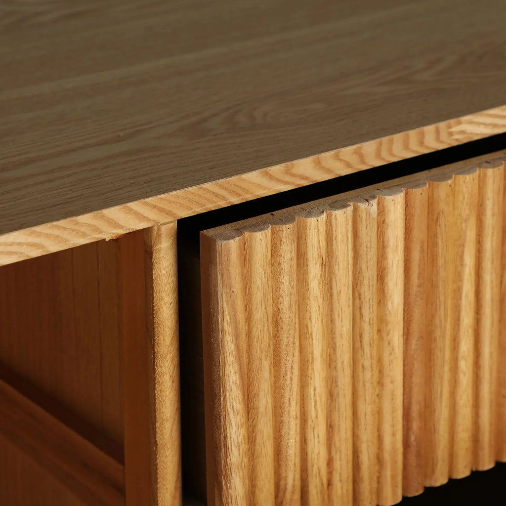 Buffet 2 Portes 4 Tiroirs en Bois SKAGEN - 160 cm KODU
