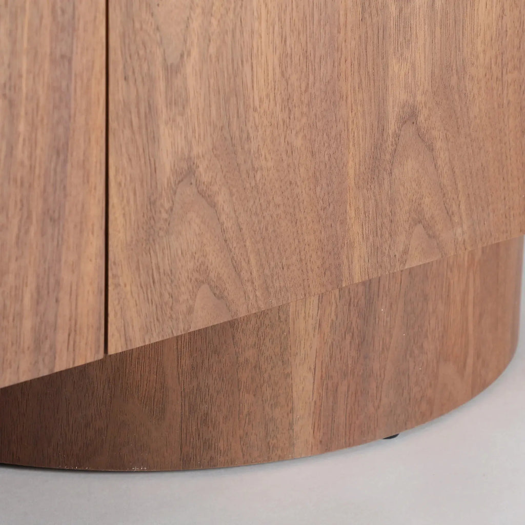 Buffet 3 Portes en Marbre Synthétique Beige DUNE - 180 cm KODU