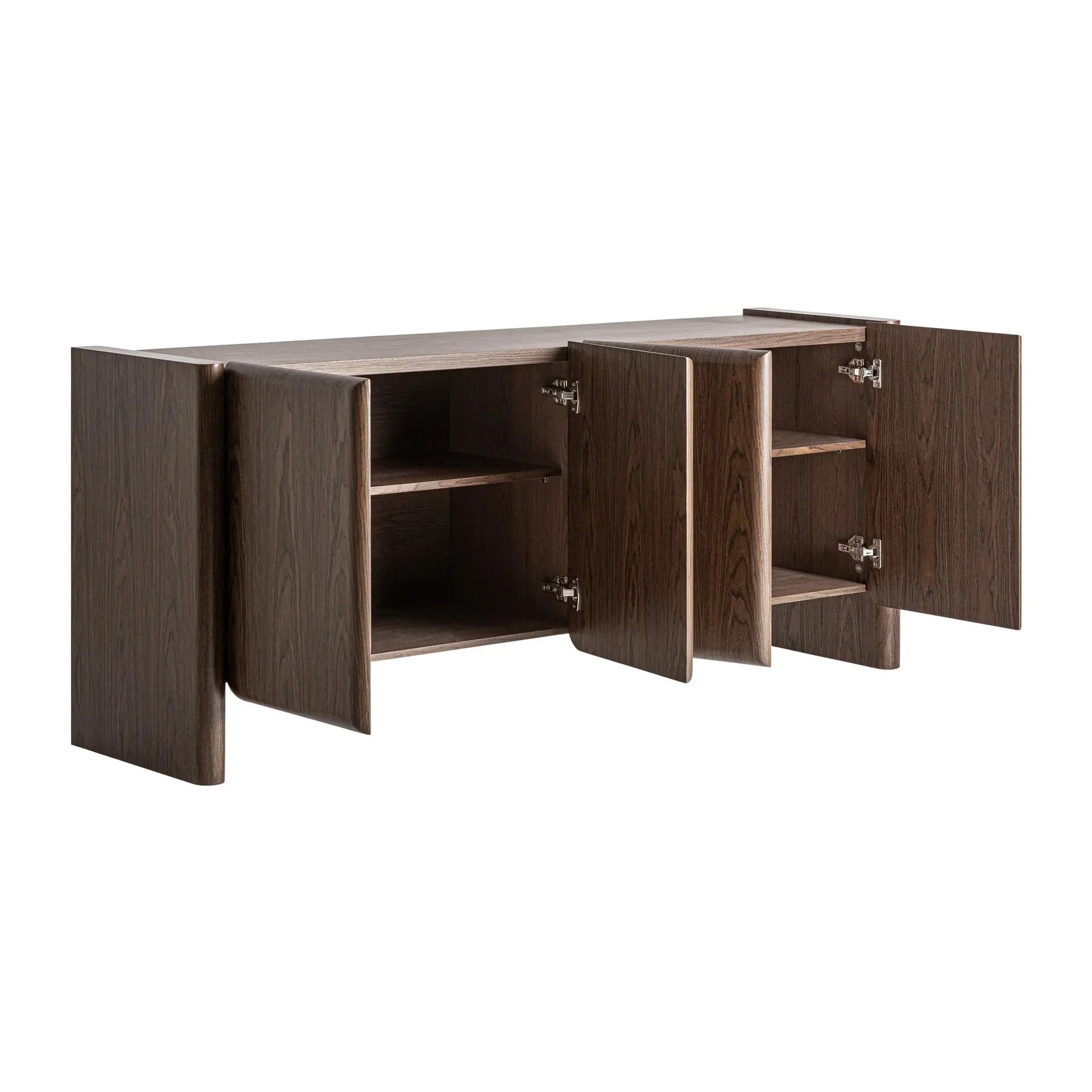 Buffet 4 Portes en Bois MDF Marron ARKO - 180 cm KODU
