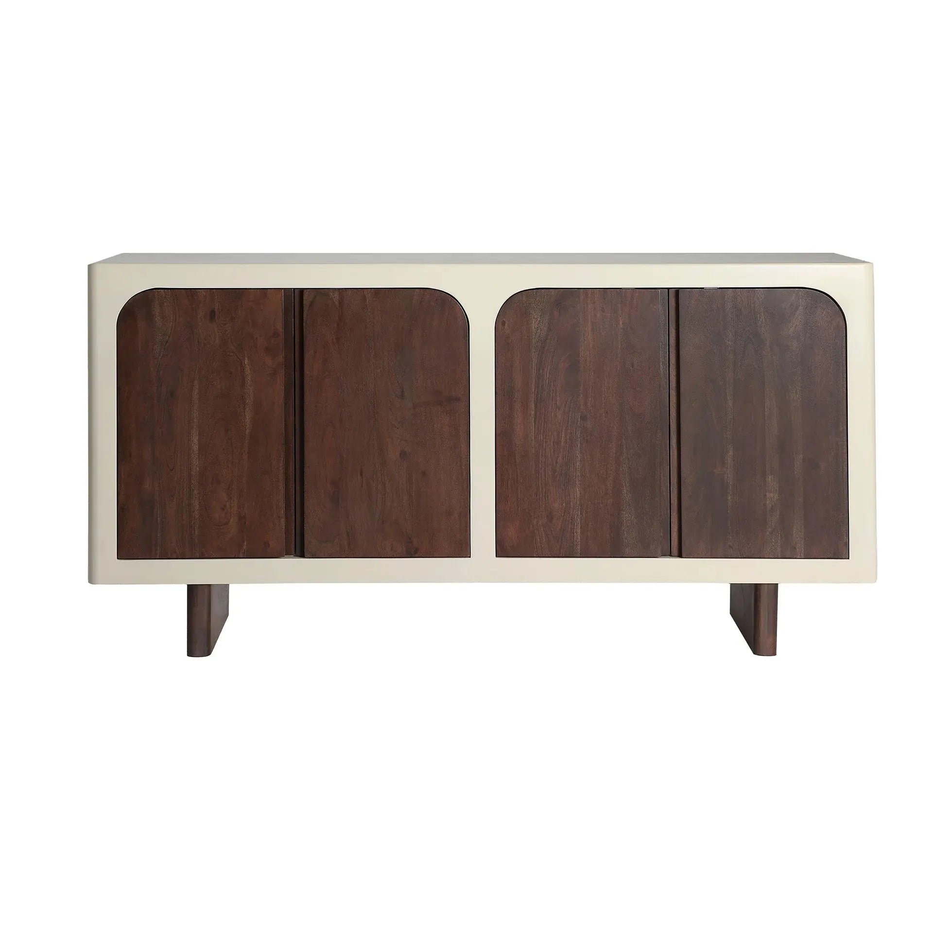 Buffet 4 Portes en Bois d'Acacia GLARIS - 160 cm KODU