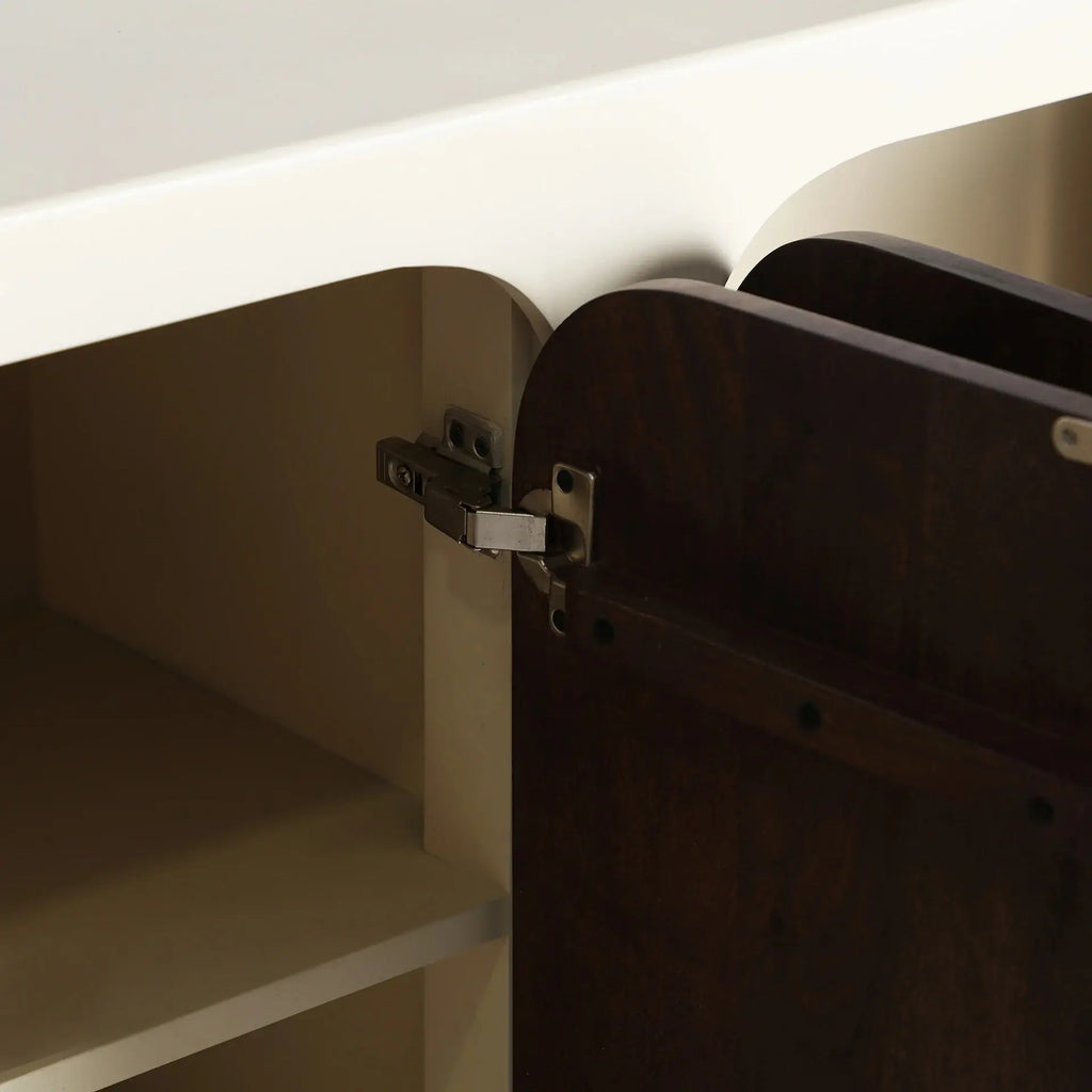 Buffet 4 Portes en Bois d'Acacia GLARIS - 160 cm KODU