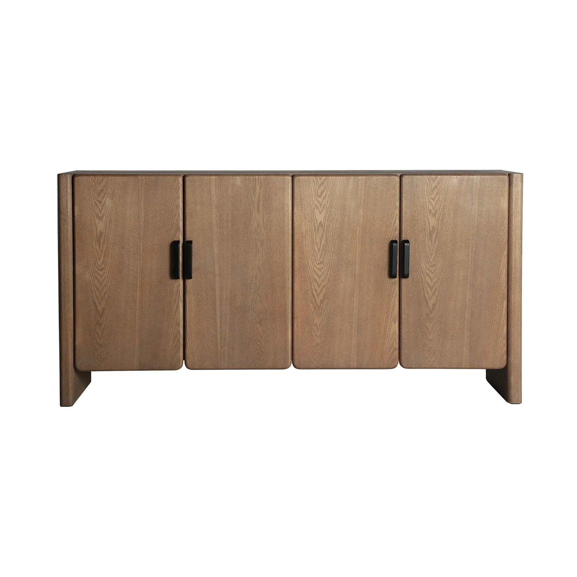 Buffet 4 Portes en Bois de Frêne BUSK - 160 cm KODU