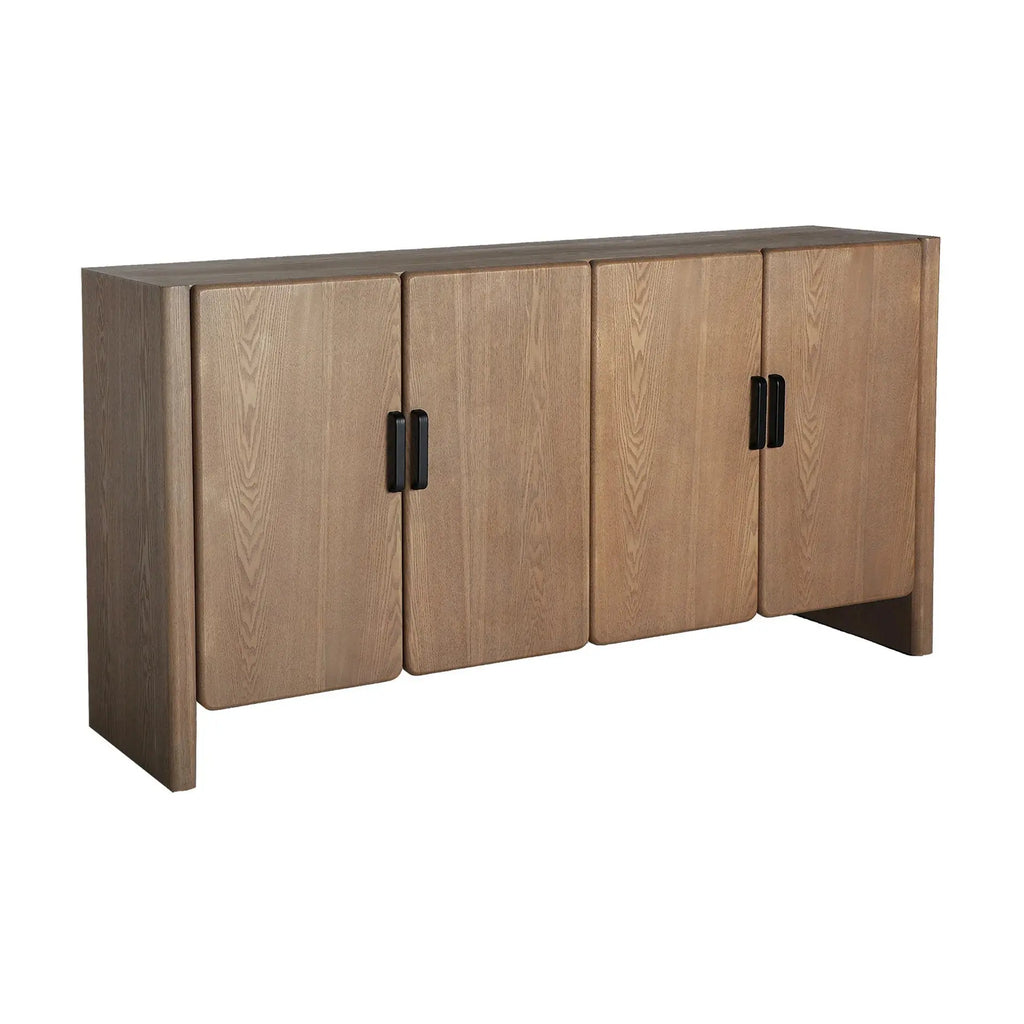 Buffet 4 Portes en Bois de Frêne BUSK - 160 cm KODU
