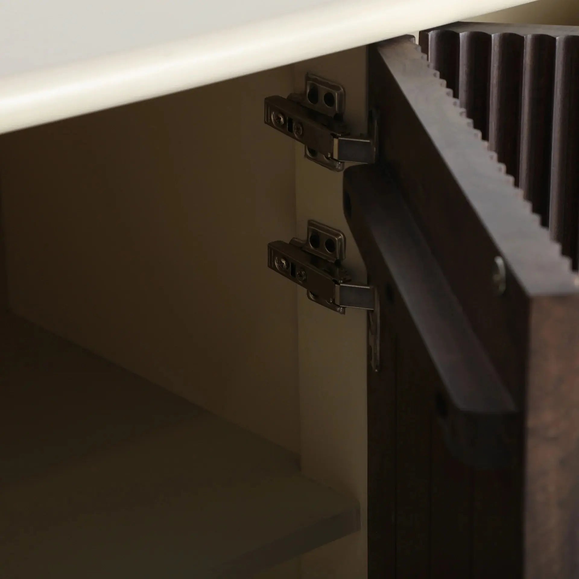 Buffet 4 Portes en Bois de Manguier Brun MILHAR -  160 cm KODU