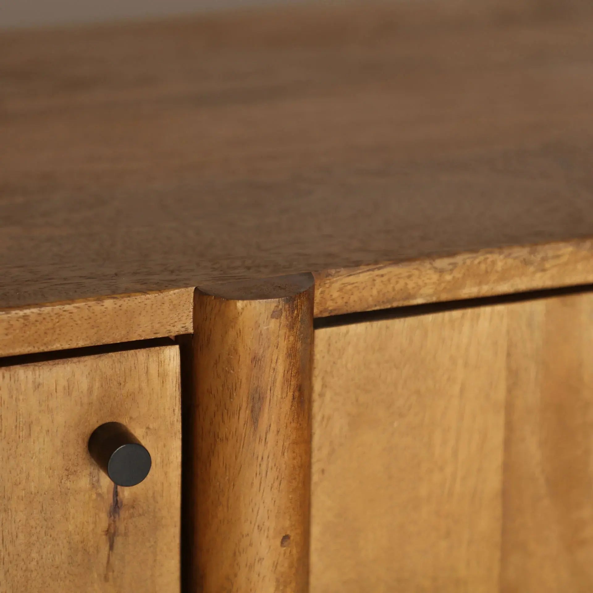 Buffet 4 Portes en Bois de Manguier Marron KOIGI - 170 cm KODU
