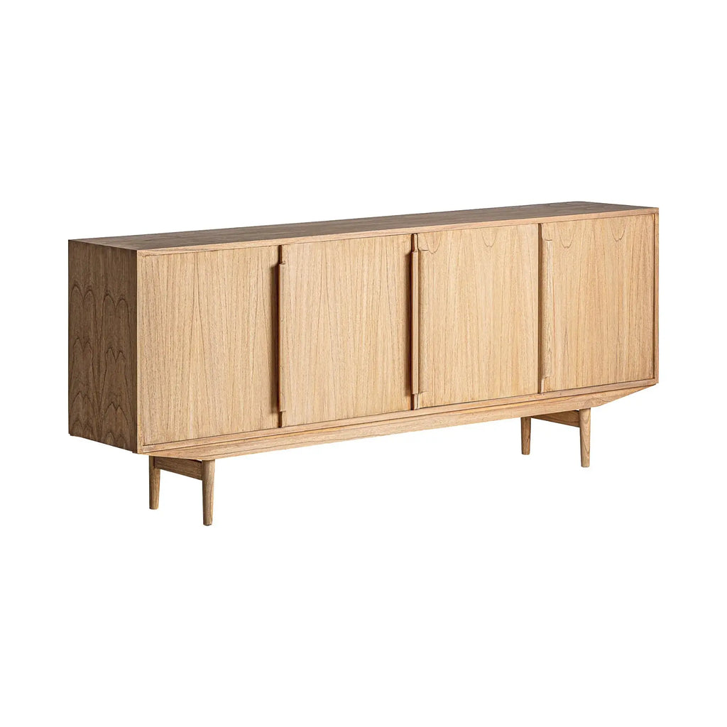 Buffet 4 Portes en Bois de Mindi Brun NYRY - 200 cm KODU