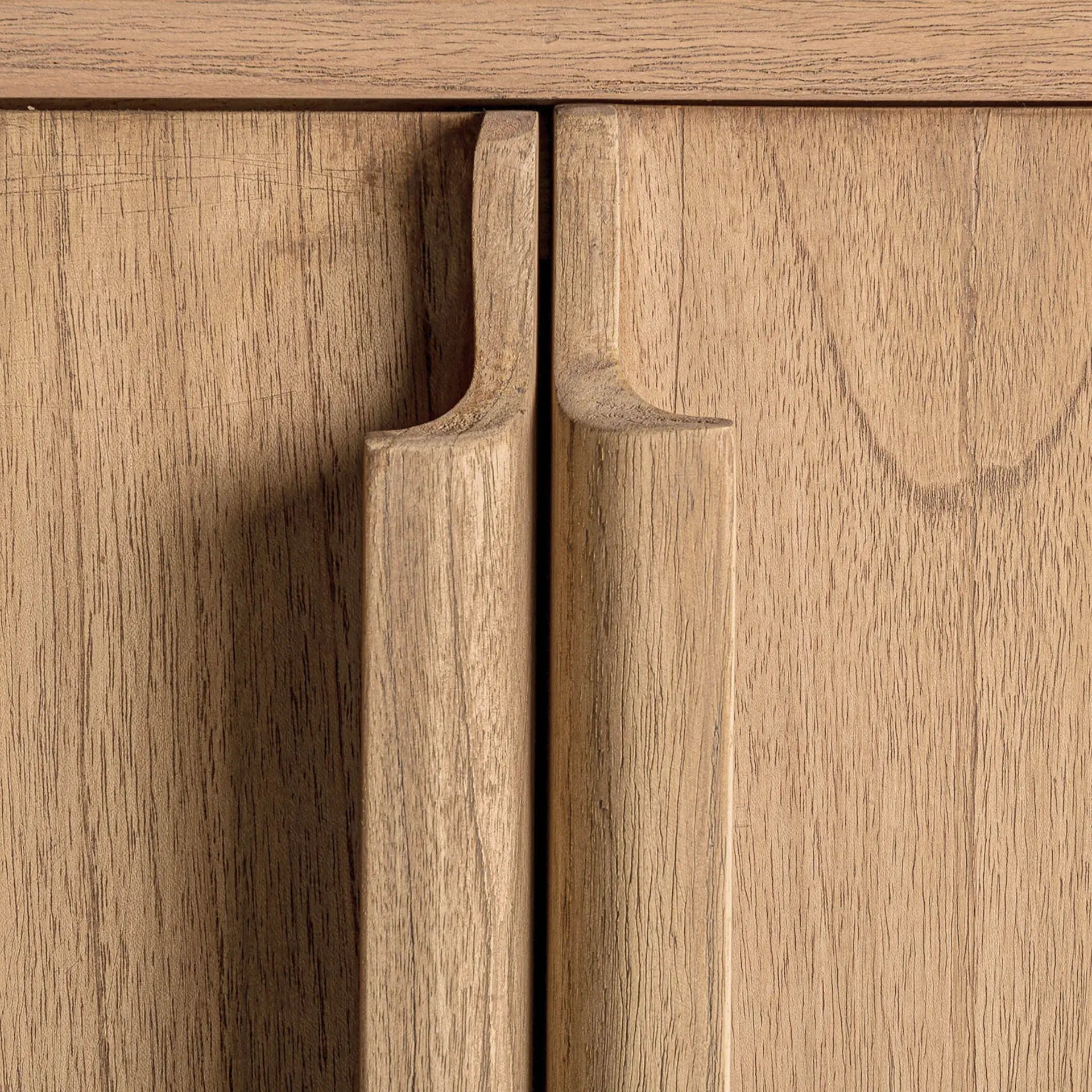 Buffet 4 Portes en Bois de Mindi Brun NYRY - 200 cm KODU