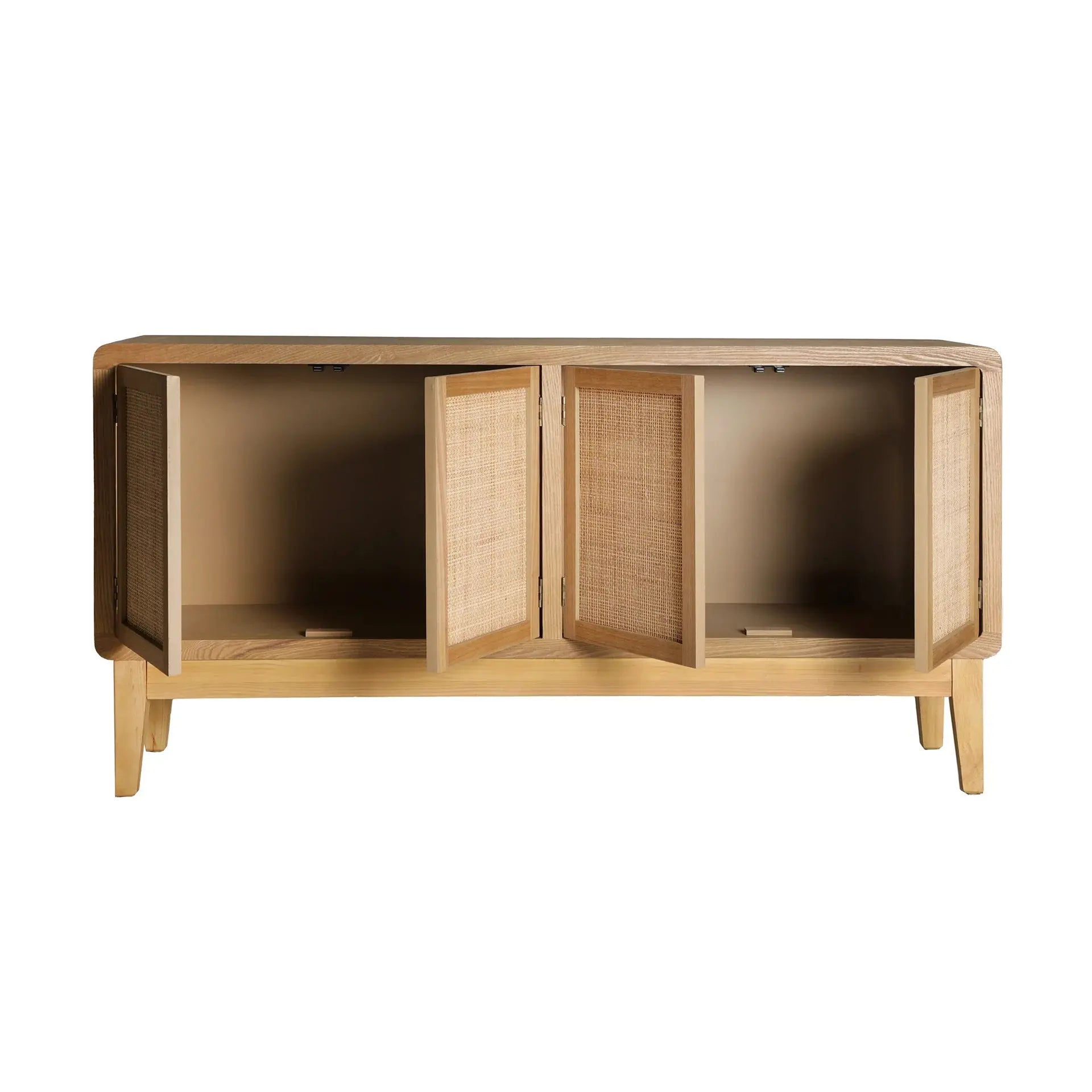 Buffet 4 Portes en Bois de Sapin DOAZIT - 160 cm KODU