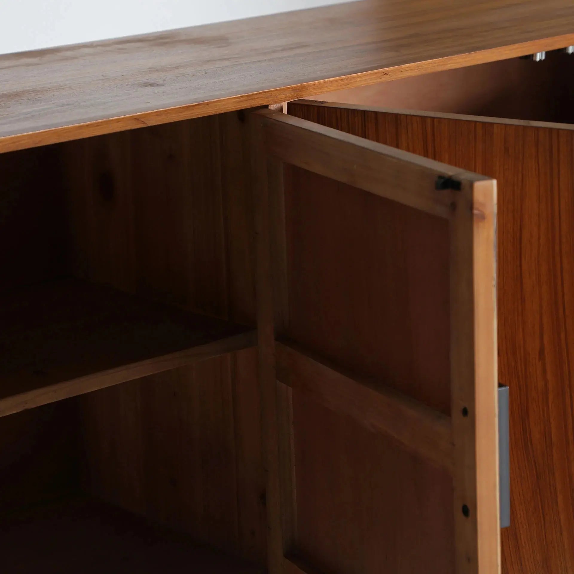 Buffet 4 Portes en Bois de Sapin et Métal LAURIS - 180 cm KODU