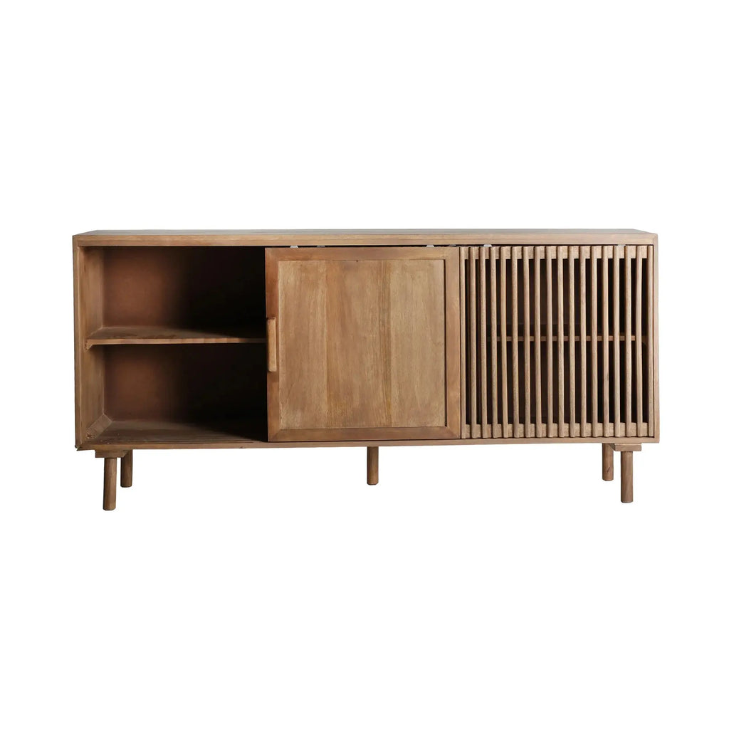 Buffet en Bois de Manguier Naturel TREVOUX - 170 cm KODU