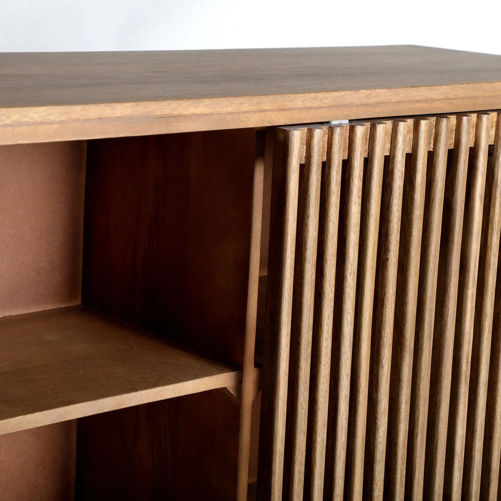 Buffet en Bois de Manguier Naturel TREVOUX - 170 cm KODU