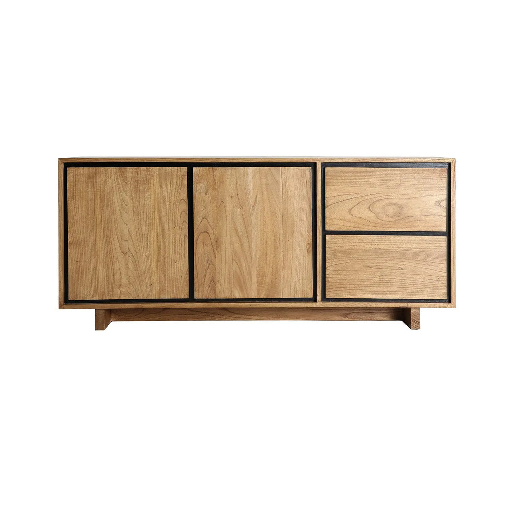 Buffet en Bois de Mindi Marron Clair OSBY - 172 cm KODU