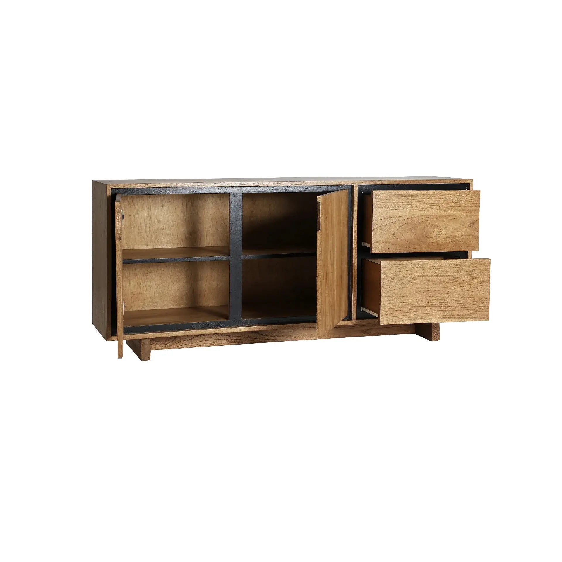 Buffet en Bois de Mindi Marron Clair OSBY - 172 cm KODU
