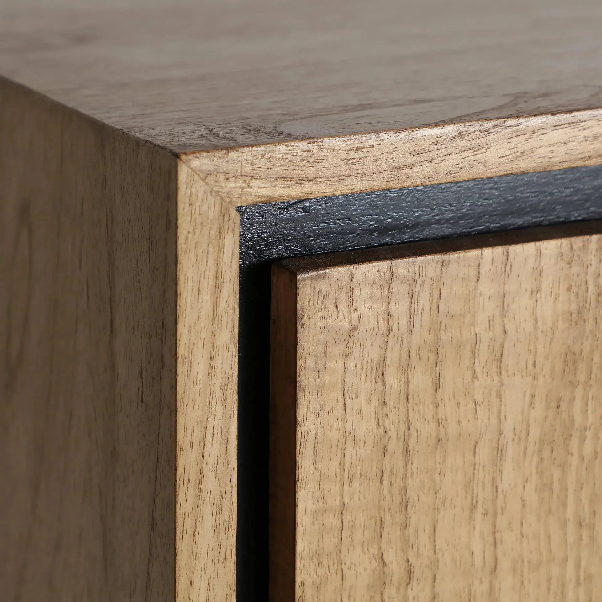 Buffet en Bois de Mindi Marron Clair OSBY - 172 cm KODU