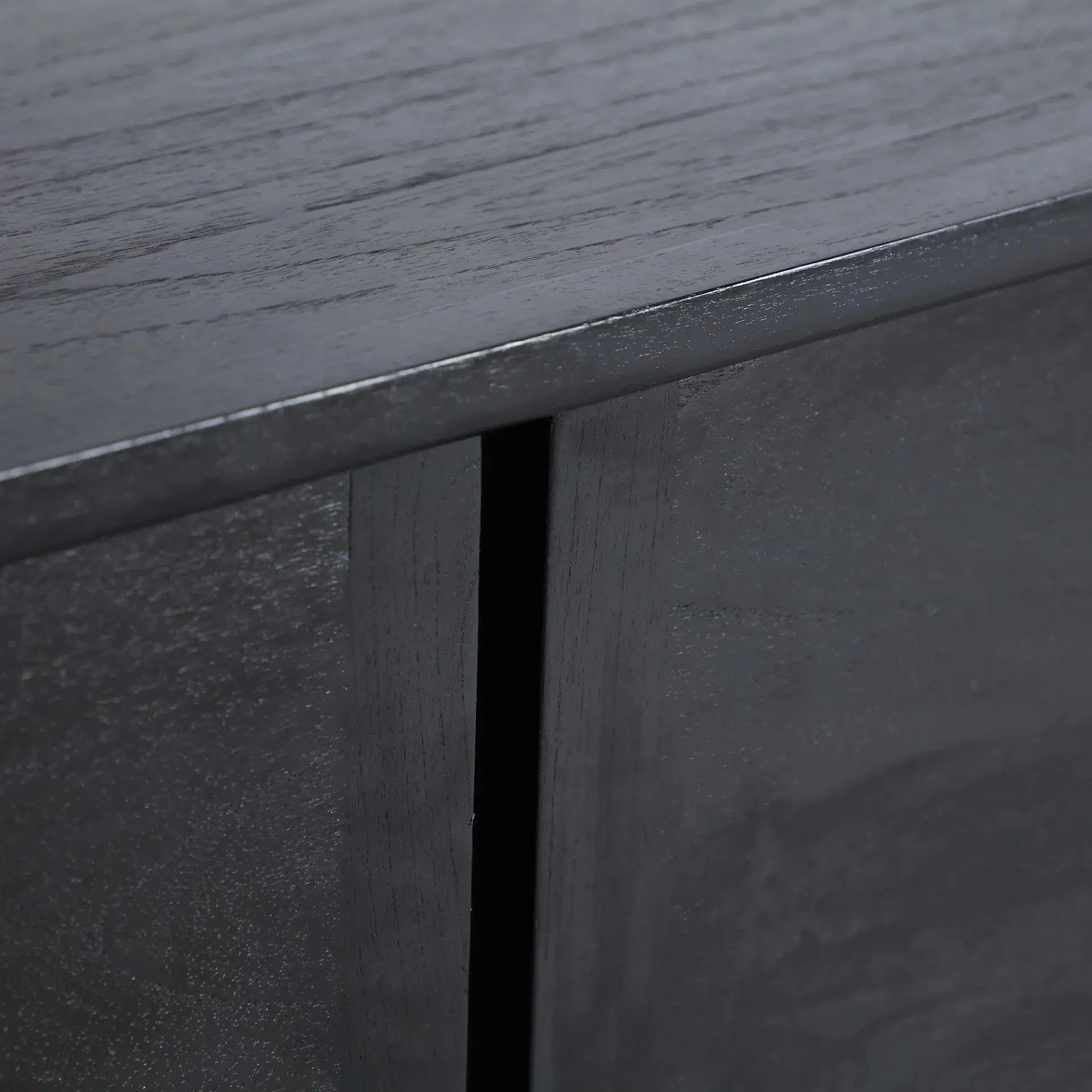 Buffet en Bois de Mindi Noir DEMMIN - 180 cm KODU