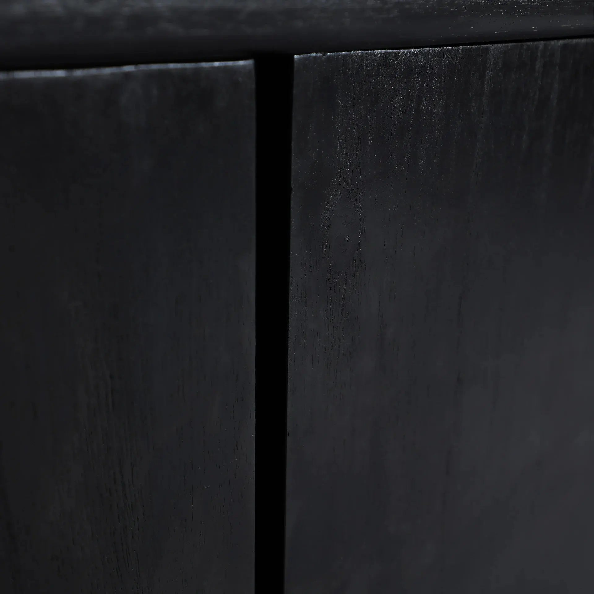 Buffet en Bois de Mindi Noir DEMMIN - 180 cm KODU