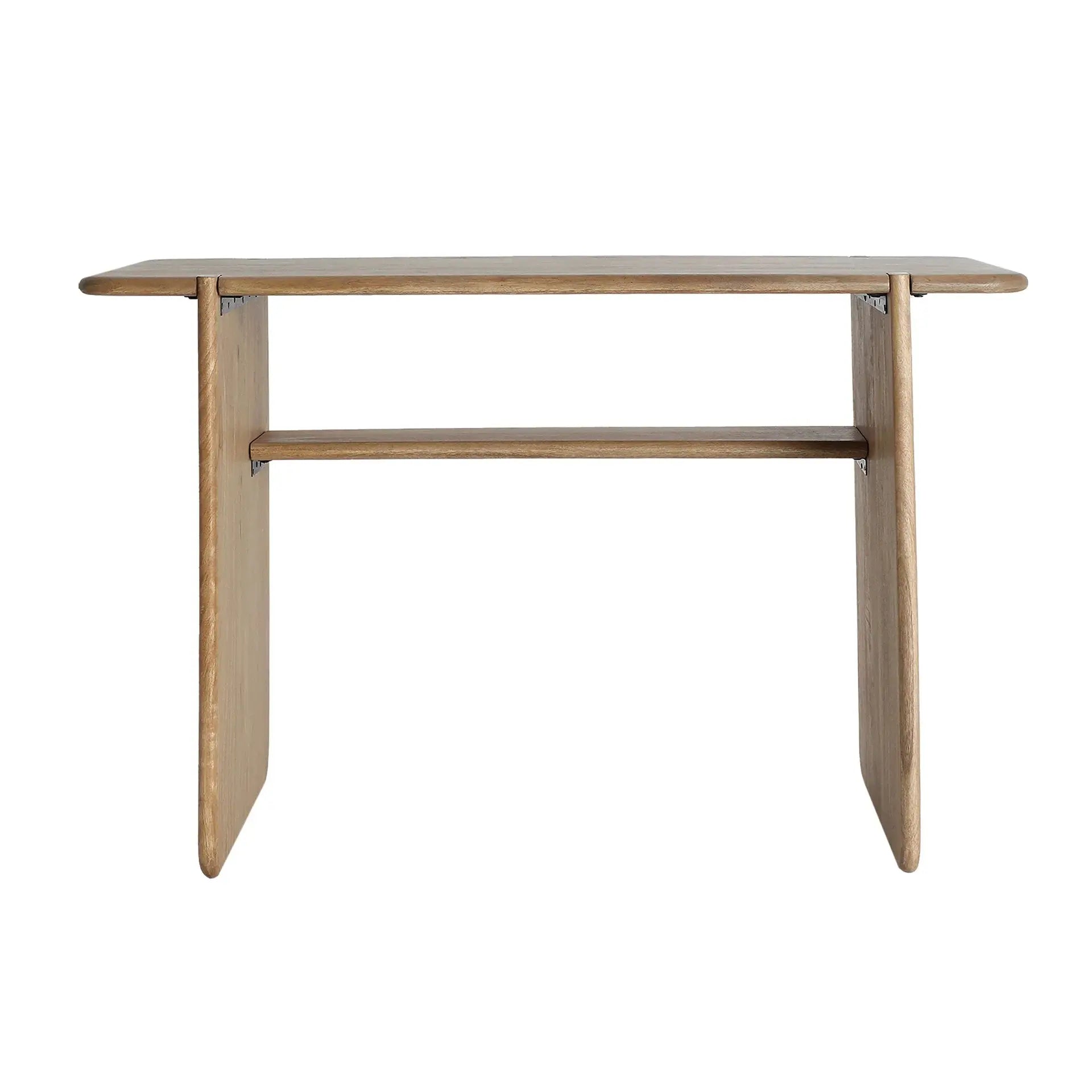 Bureau de Chambre 100% Bois de Mango Marron Clair Naturel GAILLAC - 120 x 60 cm KODU