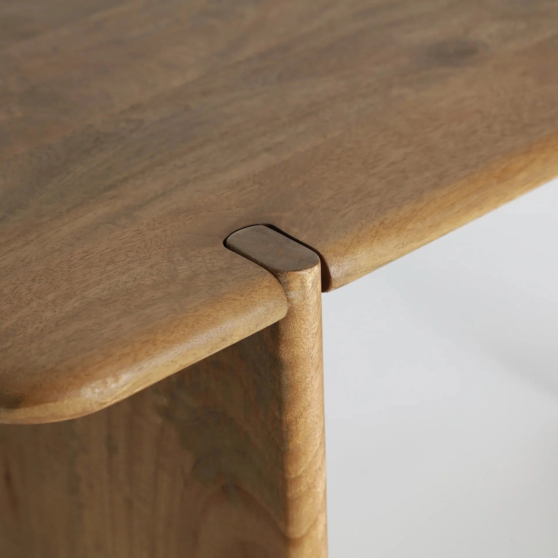 Bureau de Chambre 100% Bois de Mango Marron Clair Naturel GAILLAC - 120 x 60 cm KODU