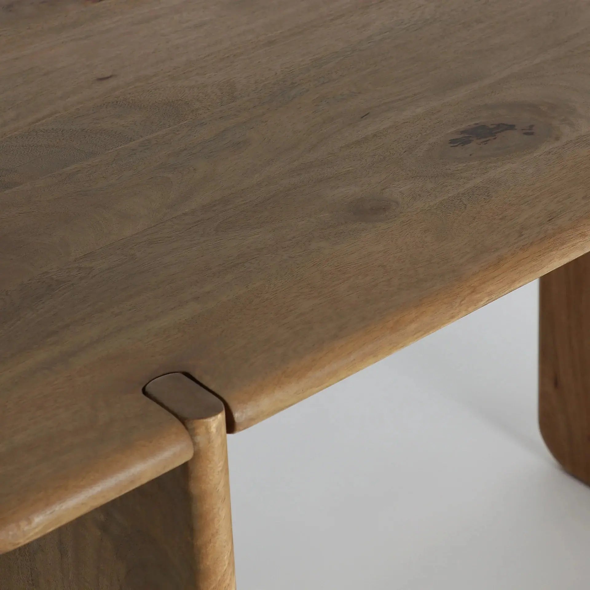 Bureau de Chambre 100% Bois de Mango Marron Clair Naturel GAILLAC - 120 x 60 cm KODU
