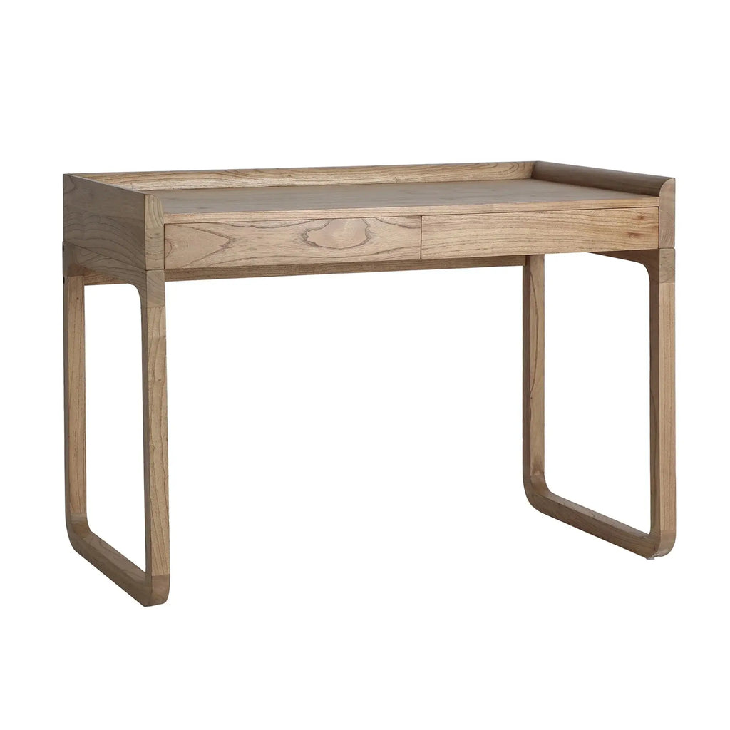 Bureau de Chambre en Bois de Mindi Marron LECCE - 120 x 60 cm KODU