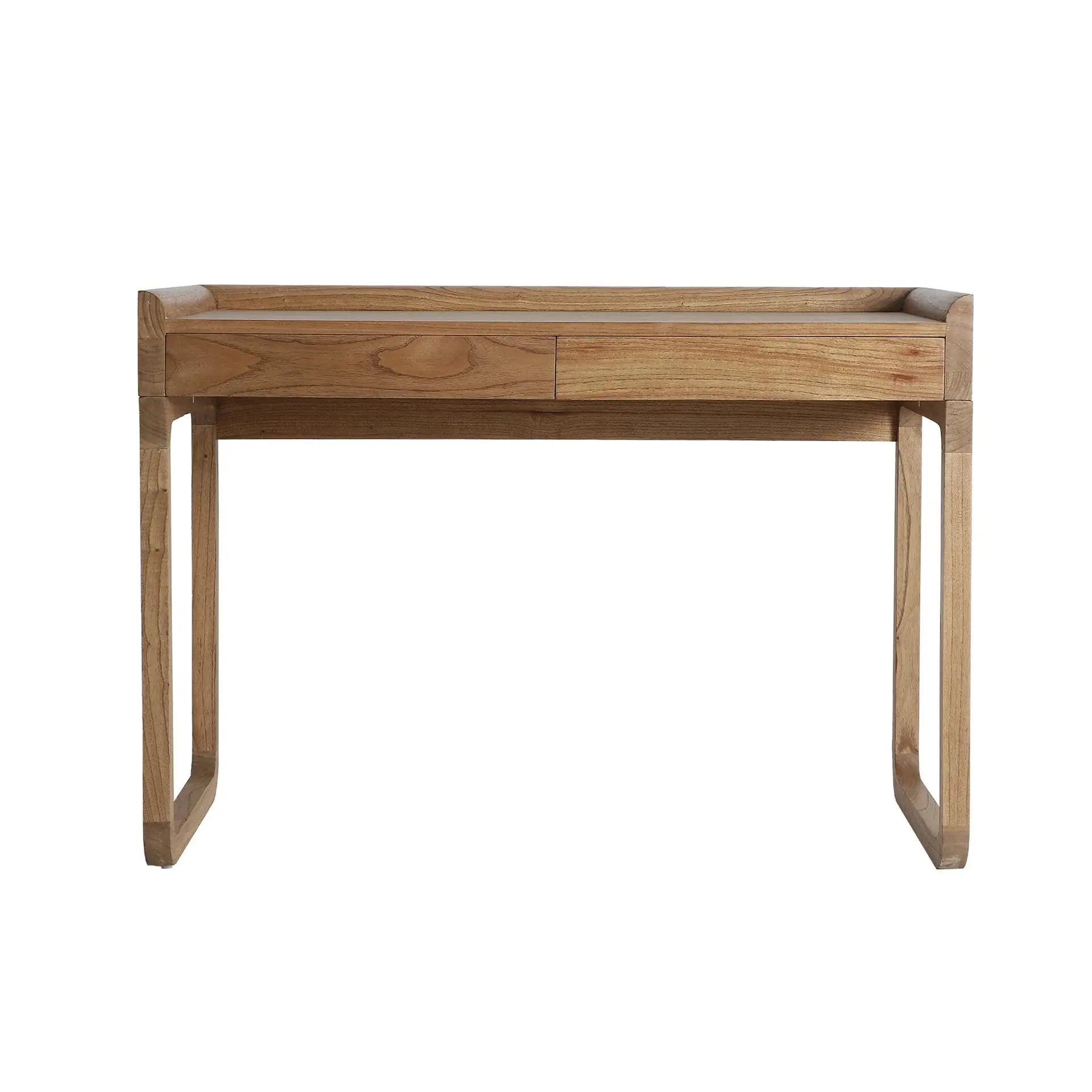 Bureau de Chambre en Bois de Mindi Marron LECCE - 120 x 60 cm KODU